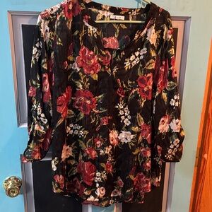 Maurices Multicolor Floral Blouse XL